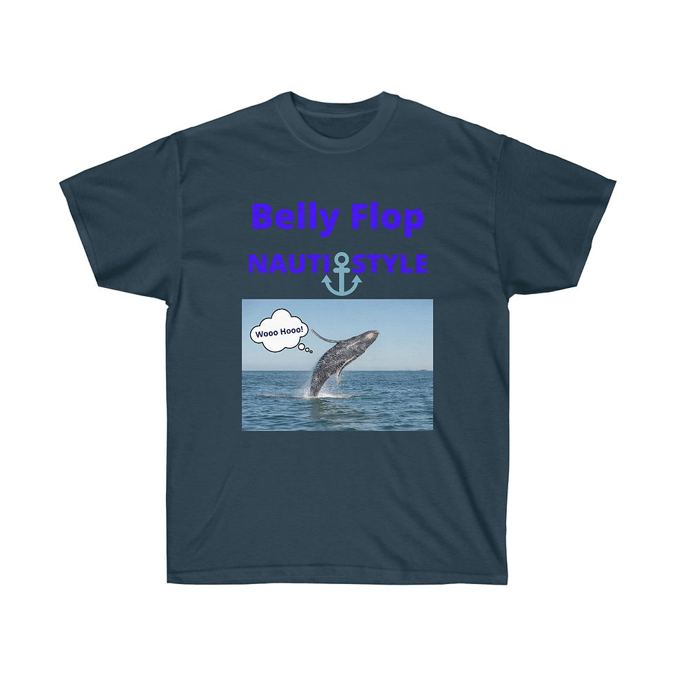 Thumbnail: Belly Flop. Nauti Style.  Unisex Ultra Cotton Tee