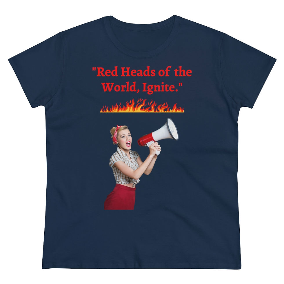 Thumbnail: Red Heads of the World. Ignite. - Women's Midweight Cotton Tee