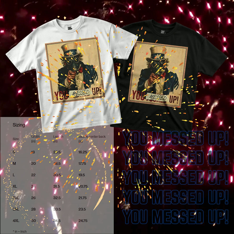 Thumbnail: You Messed Up Uncle Sam gas mask shirt