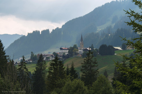 Mittelberg in het avondlicht