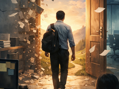 企業員工離開傳統職場,象徵非典型工作者崛起與組織信任危機