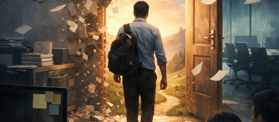 企業員工離開傳統職場,象徵非典型工作者崛起與組織信任危機