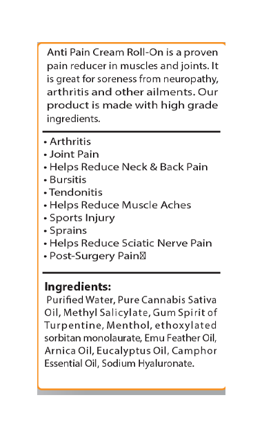 Thumbnail: CHIRO CARE MUSCLE AND JOINT CREAM ROLL ON 3 oz