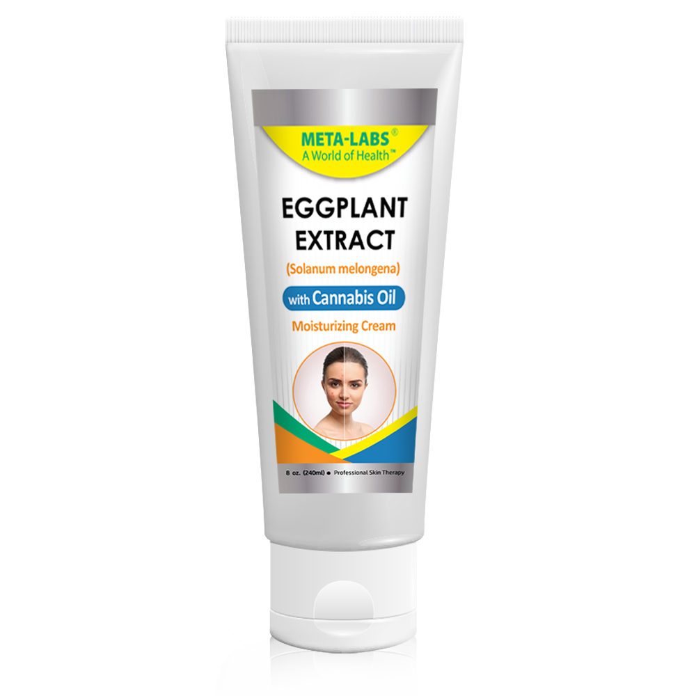 EGGPLANT CREAM WITH CANNABIS OIL, 8 OZ.