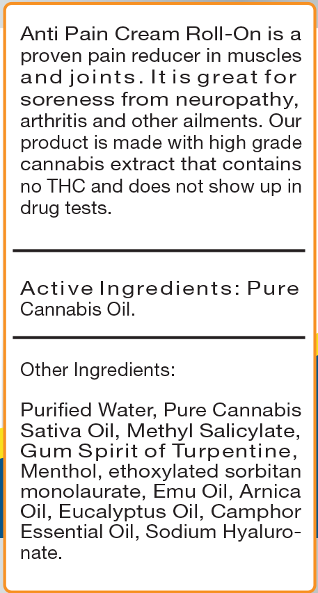 Thumbnail: Chiro Care Muscle and Joint Cream with Cannabis Oil Roll-On 3 Fl. Oz