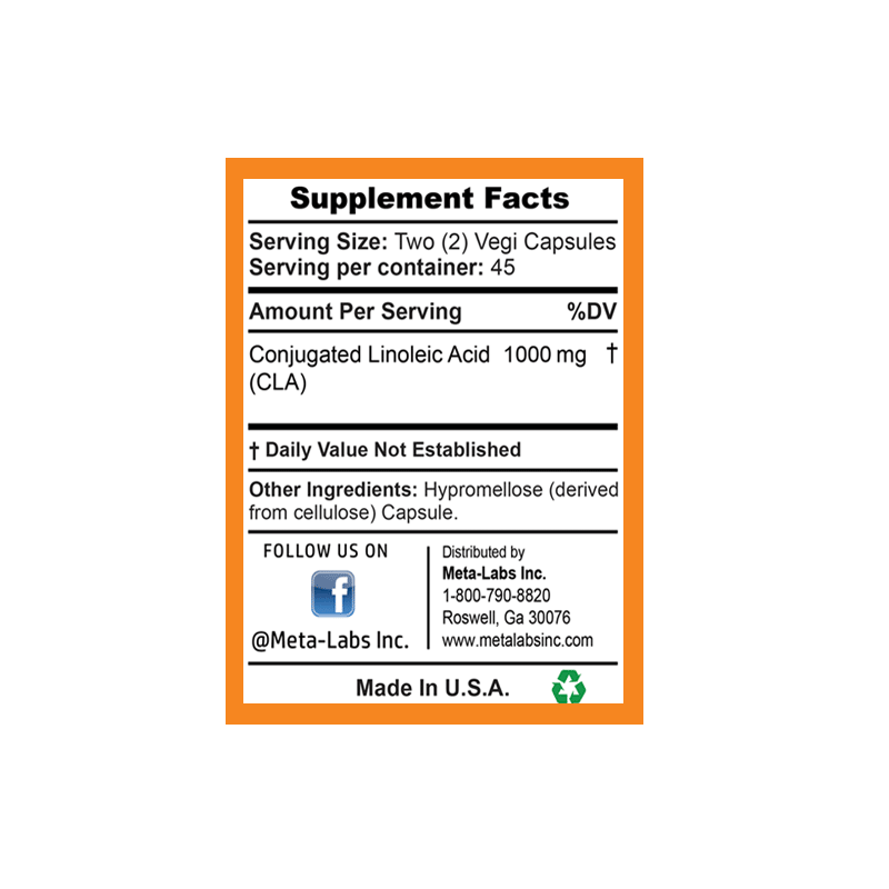 Thumbnail: CLA CONGUGATED LINOLEIC ACID 90 Vegi Capsules