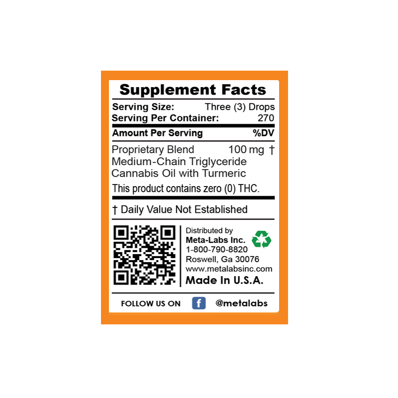 Thumbnail: CANNABIS OIL WITH TURMERIC, 1 fl OZ., CBD RICH