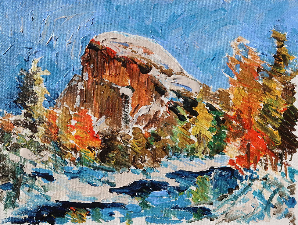 Yosemite-Half Dome from Bridge | Acrylic
