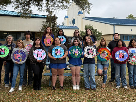Foley High School Students Bring Creativity to the BBQ & Blues Cook Off Trophies