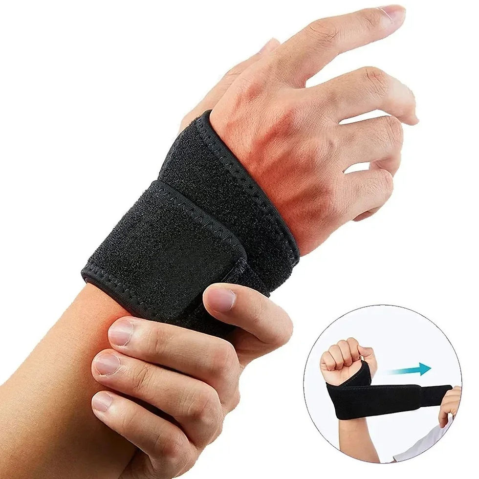 Miniatura: Munhequeira Ajustável com Cinta – Suporte para Punho e Alívio de Desconfortos