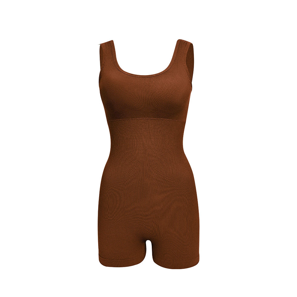 Miniatura: Macacão Fitness Feminino para Yoga – Modelador, Costas Abertas e Cintura Ajustad