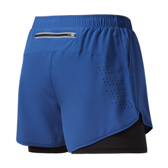 Miniatura: Shorts Masculino Esportivo Dupla Camada – Secagem Rápida para Corrida e Treino