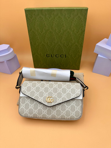 Gucci オープントゥミュール 、ベージュ・グレー Gucci Ophidia Mini Bag Oatmeal | Djessalux