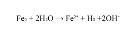 Zero-valent iron reduction in water to produce hydrogen gas