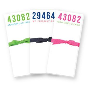 City State and Zip Skinnie Notepad