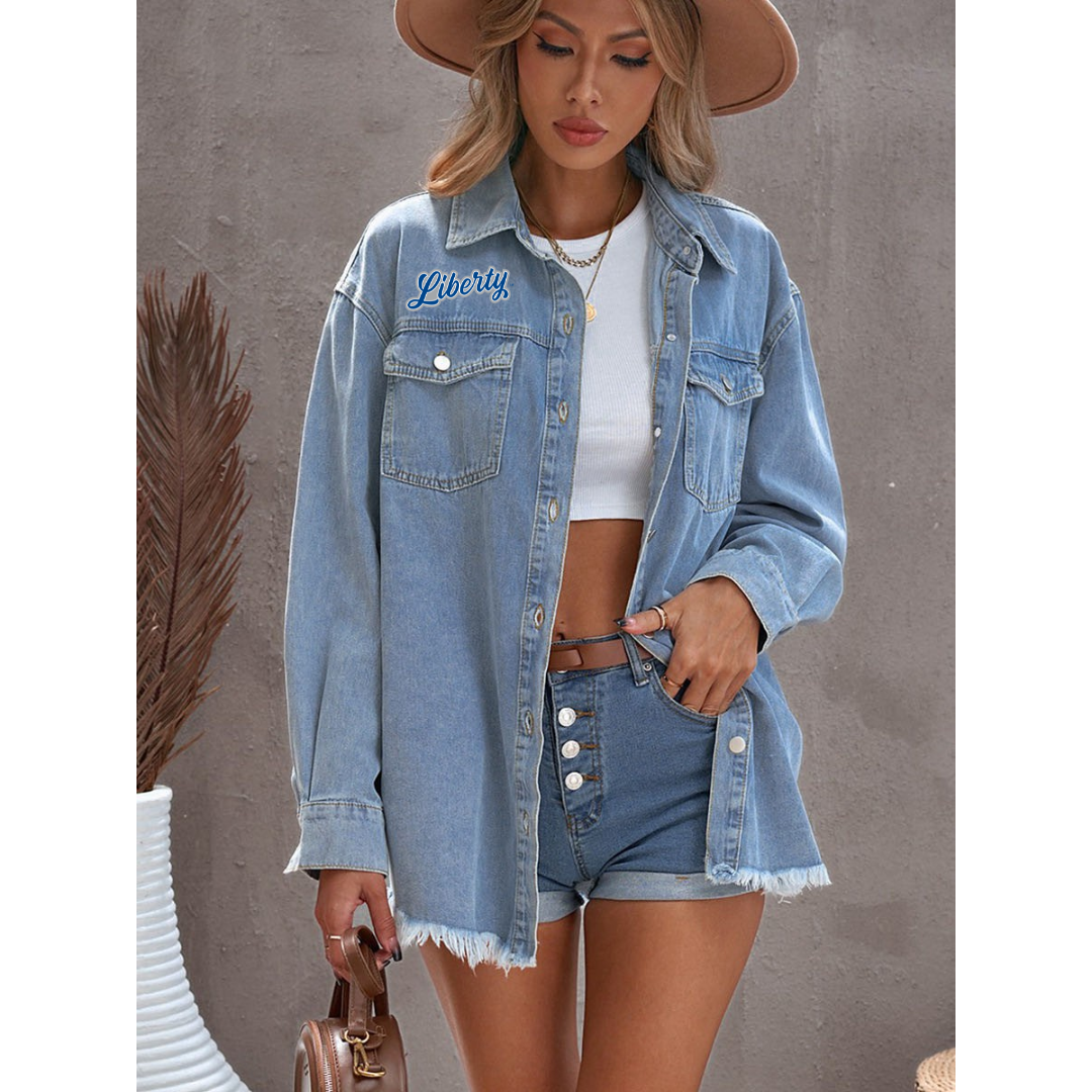 Liberty Denim Button Down Jacket