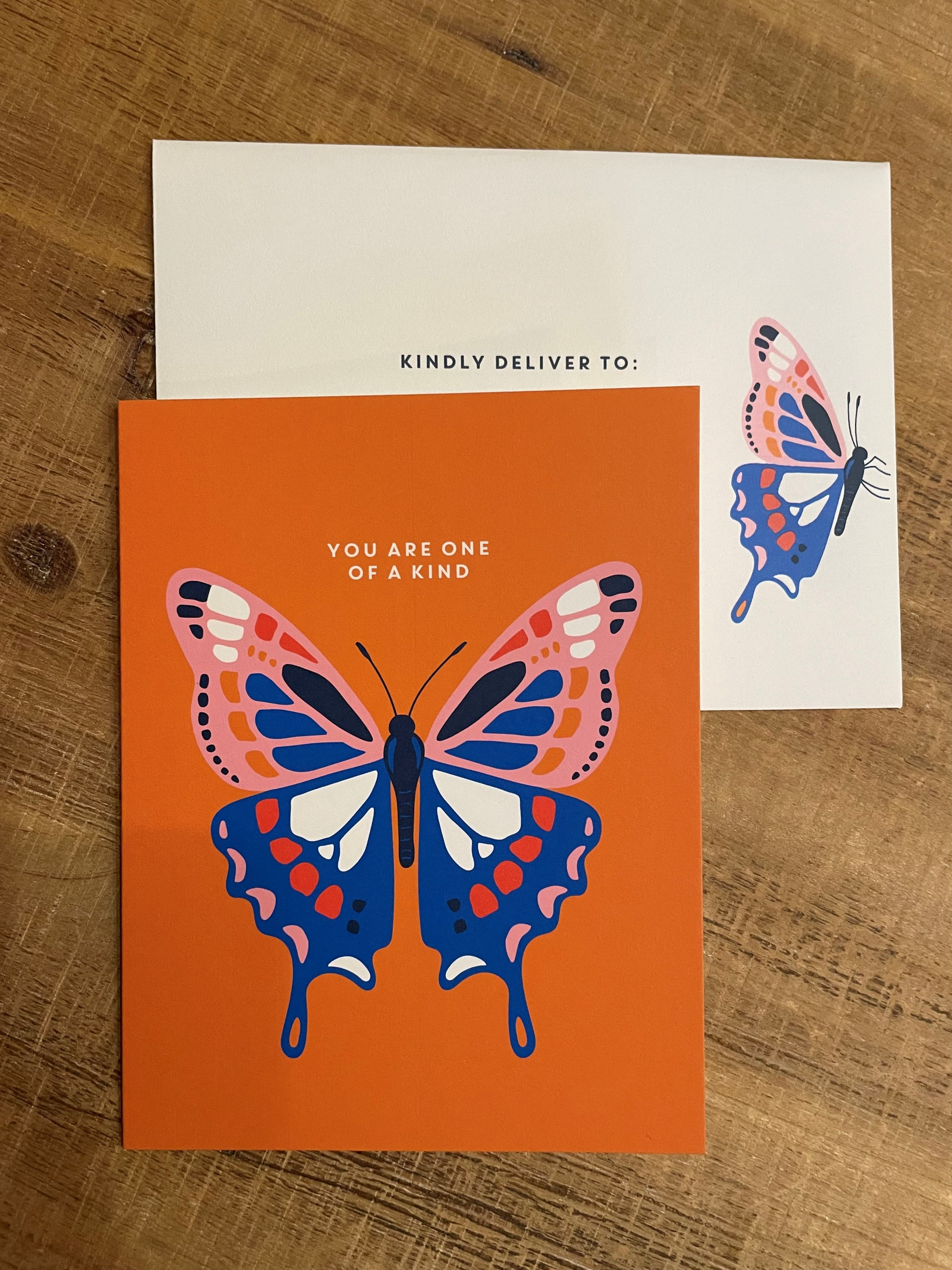 'You Are One Of A Kind' Greeting Card - Butterfly