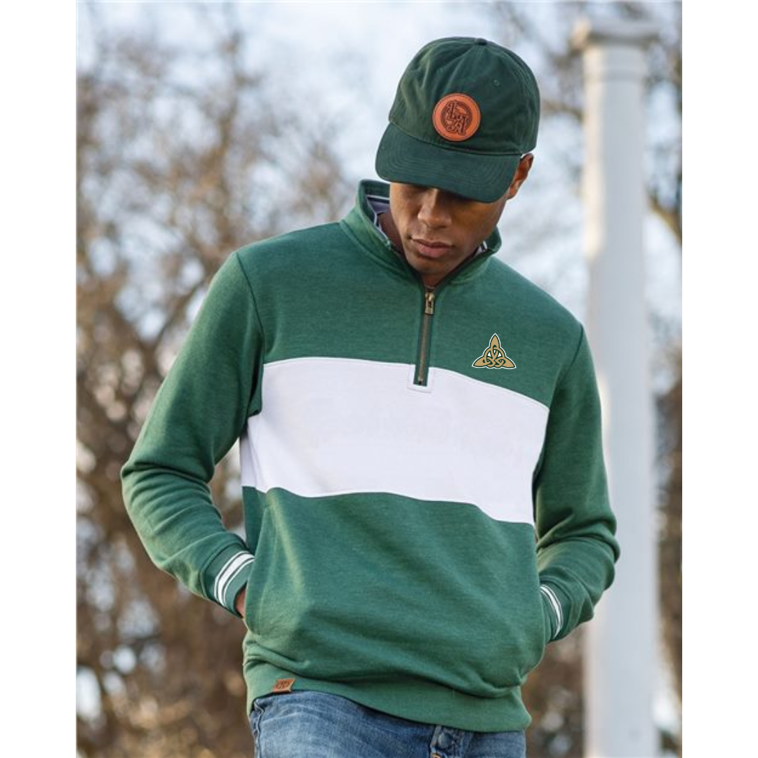 Dublin Men's All-American Fleece Colorblocked Quarter-Zip Sweatshirt