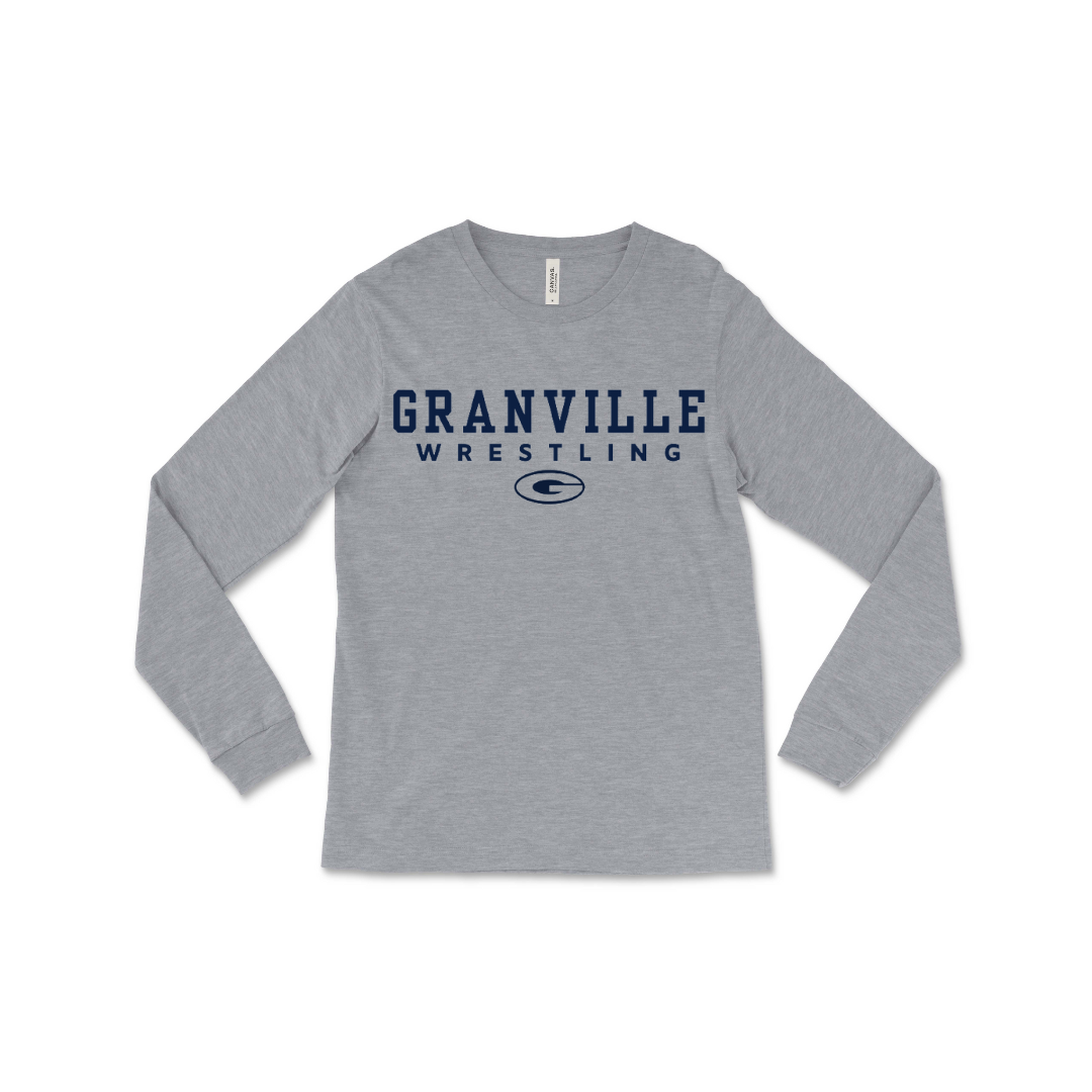 Grey Long Sleeve Wrestling Tee (Little G)