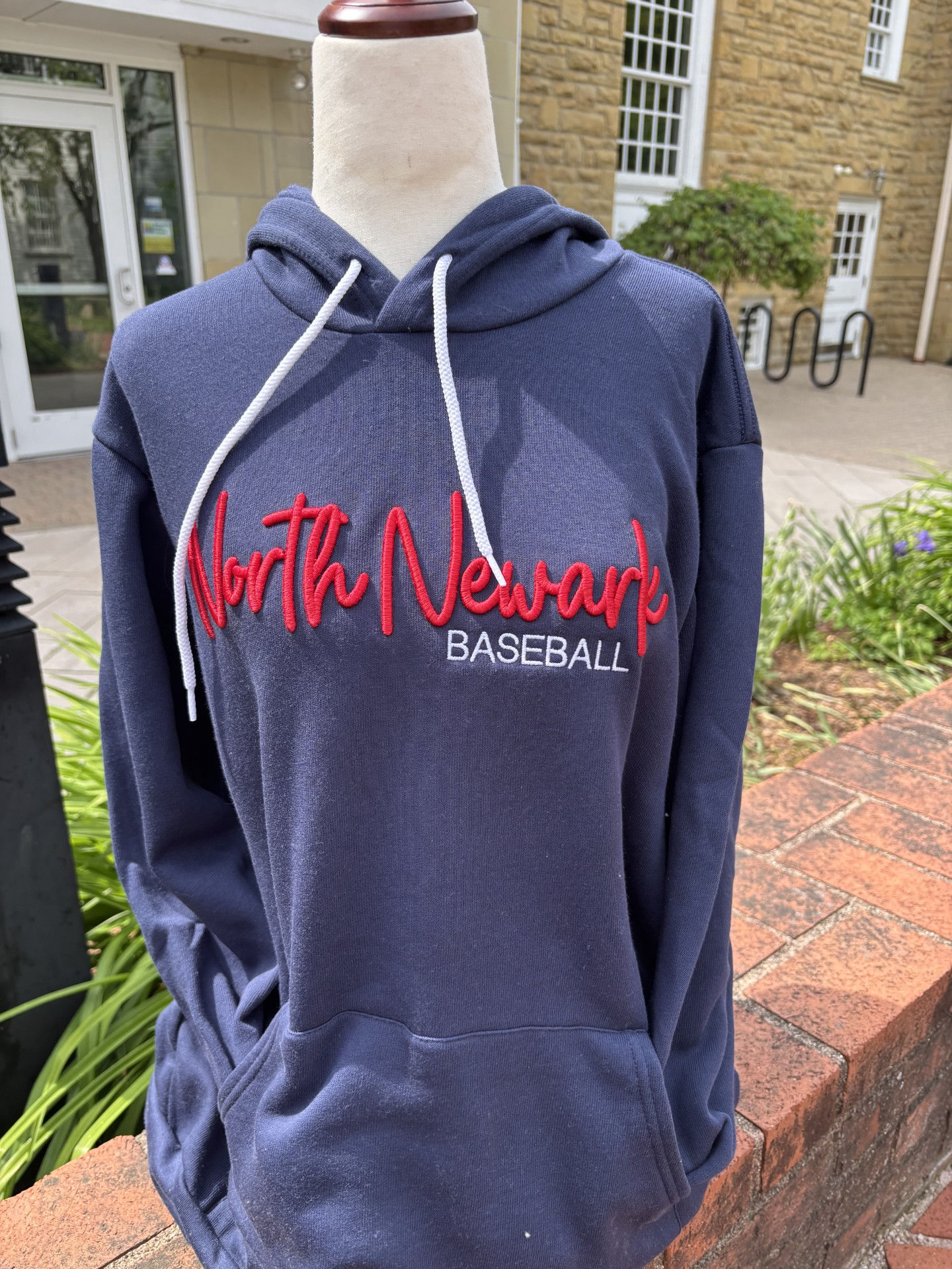 North Newark Baseball Navy Bella Canvas Hoodie