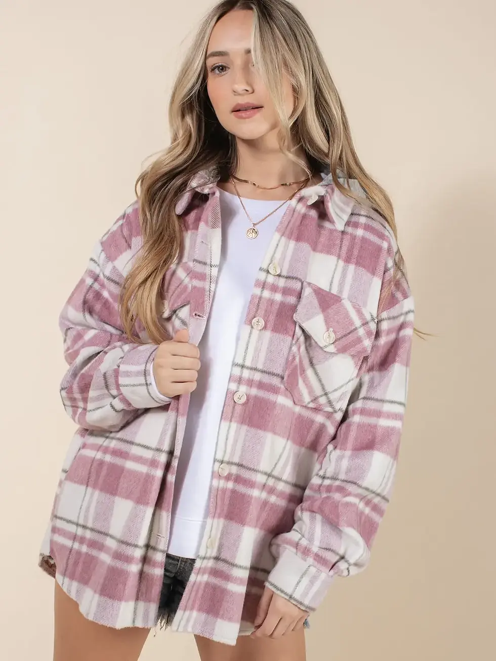 Thumbnail: New Albany Ballet Company Women Shacket with Detachble Hood