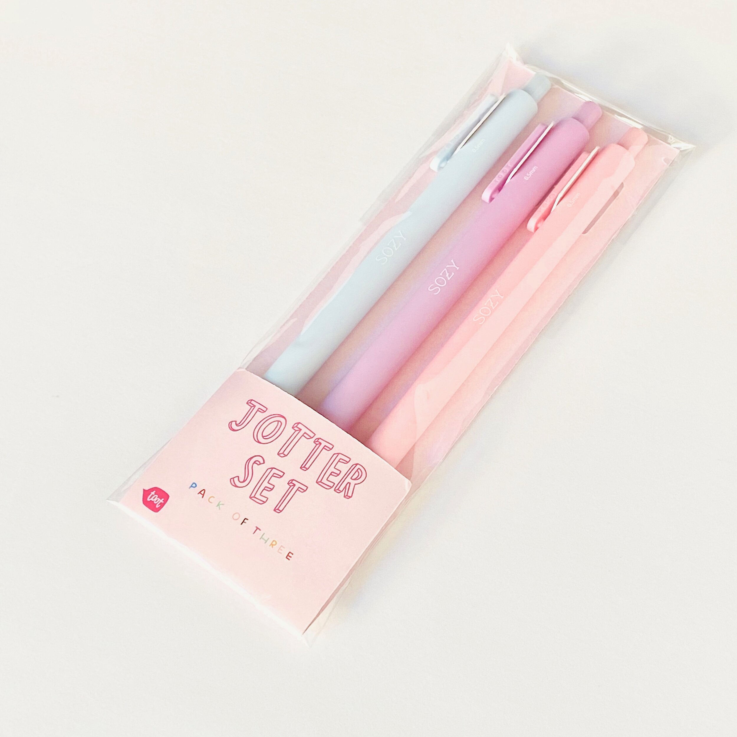 Sozy Pencil + THE JOTTER PEN - PACK OF 3 PASTELS