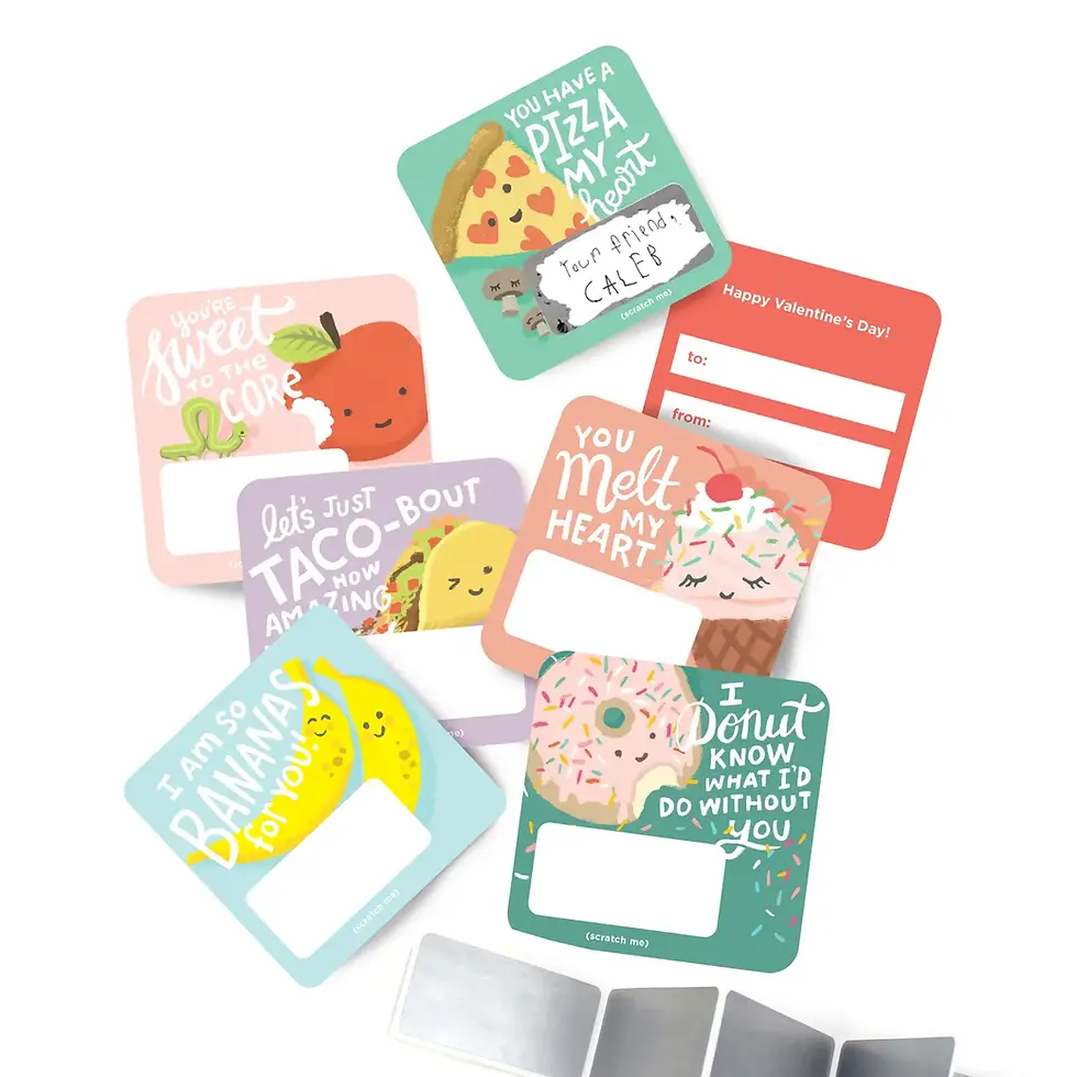 Thumbnail: Inklings Paperie Snack Pack Scratch-Off Valentines