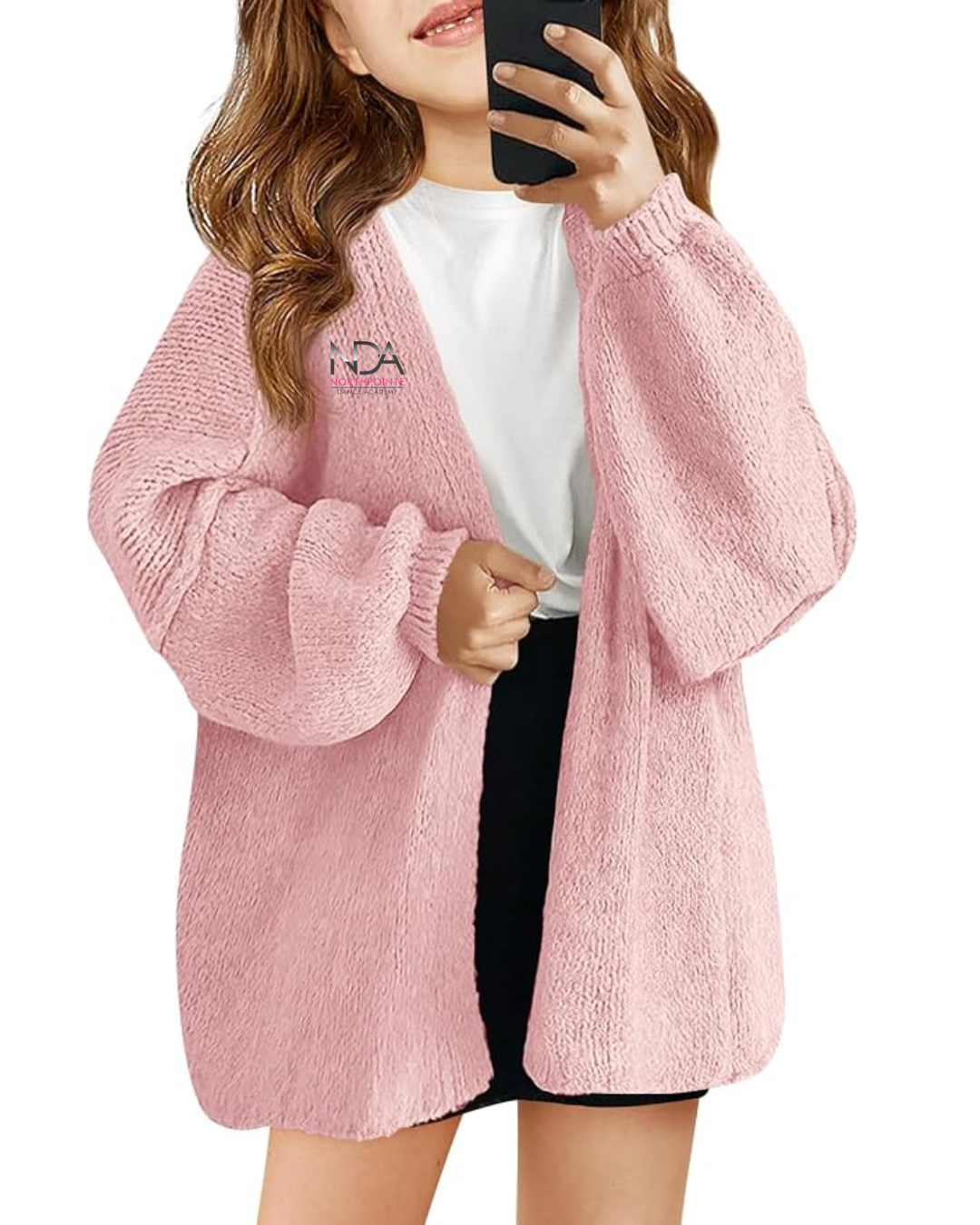 Northpointe Dance Academy Girls Oversized Cardigan Sweater