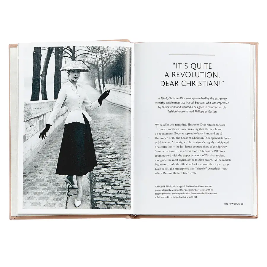 Thumbnail: Graphic Image Little Book Of Dior - Nude Traditional Leather