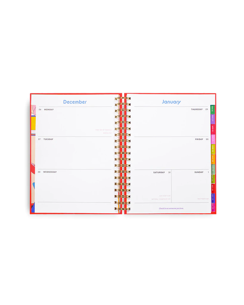Thumbnail: ban.do Large 17-Month Planner - Rainbow Stripes