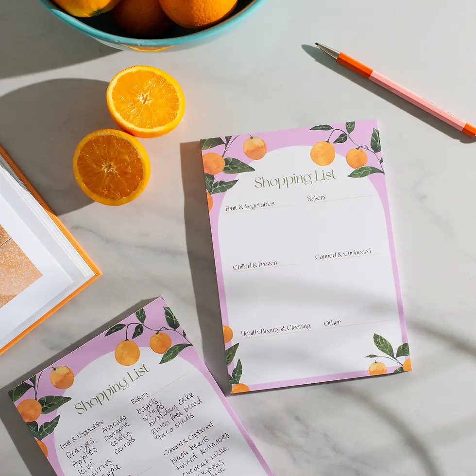Thumbnail: Orangerie Shopping List Notepad