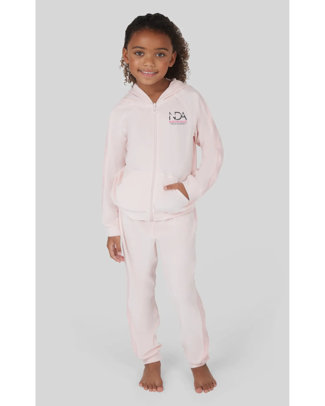 Northpointe Dance Academy Little Girls - Velour Shimmer Hoodie and Jogger