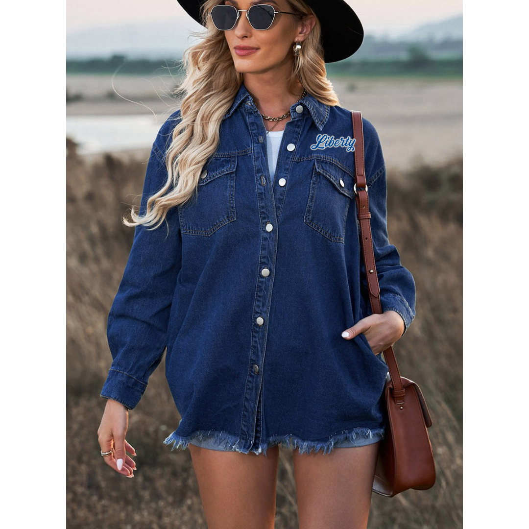 Liberty Denim Button Down Jacket