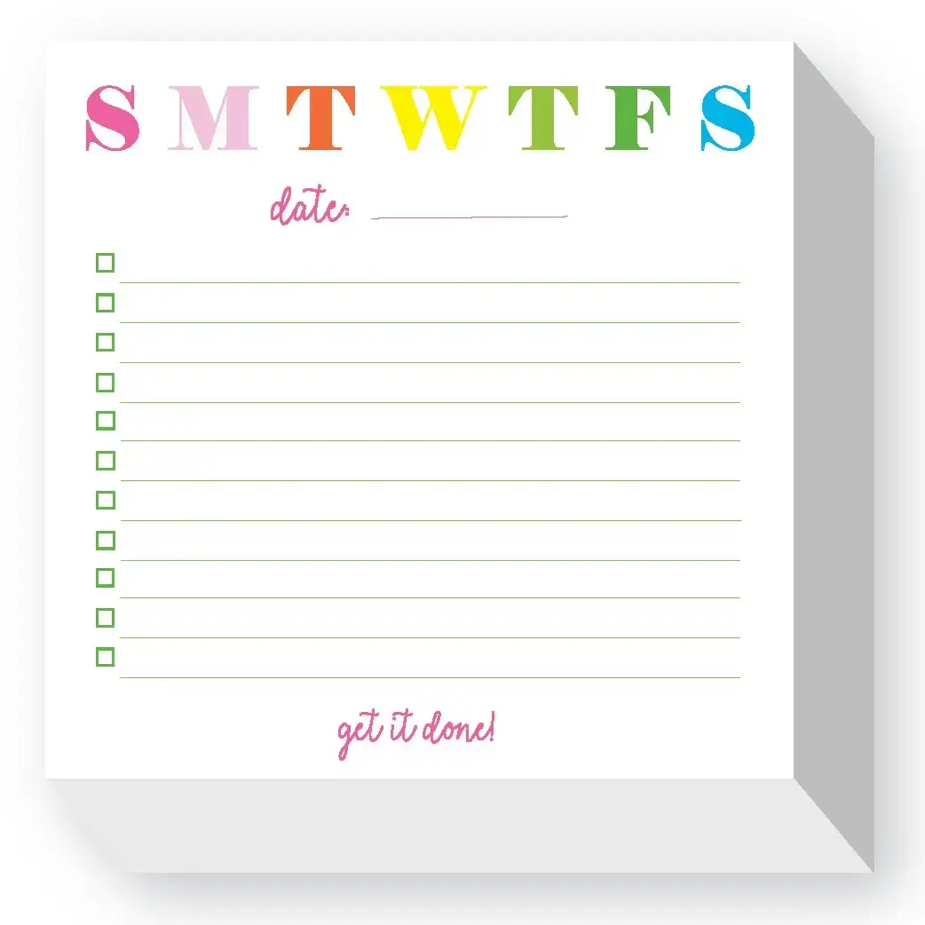 Donovan Designs Daily List Chubbie Notepad