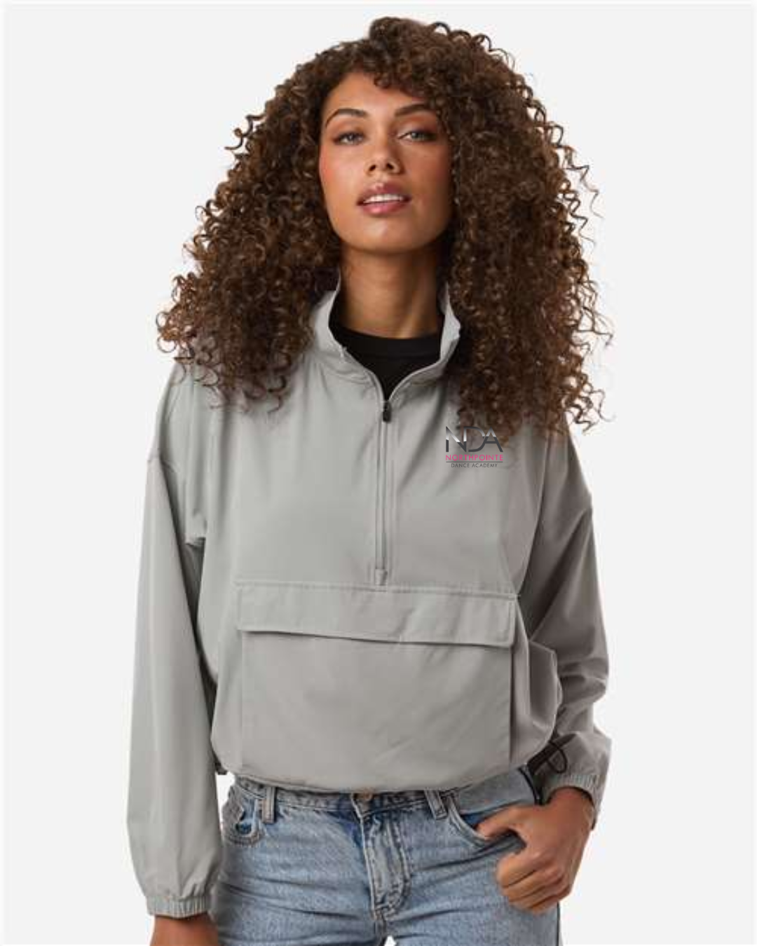 Northpointe Dance Academy Women's Stretch Woven Quarter-Zip Pullover