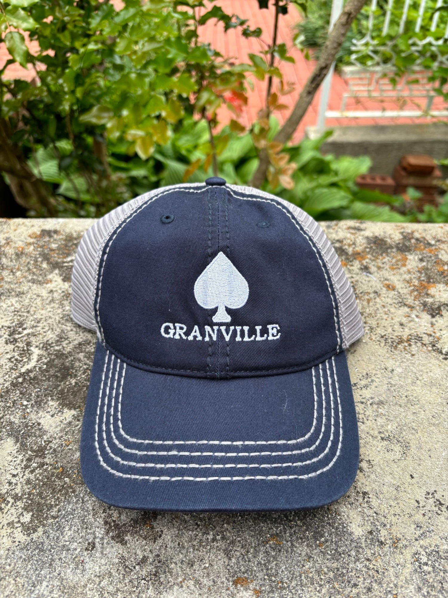 Granville Blue Ace - Garment Washed Cotton Mesh Hat