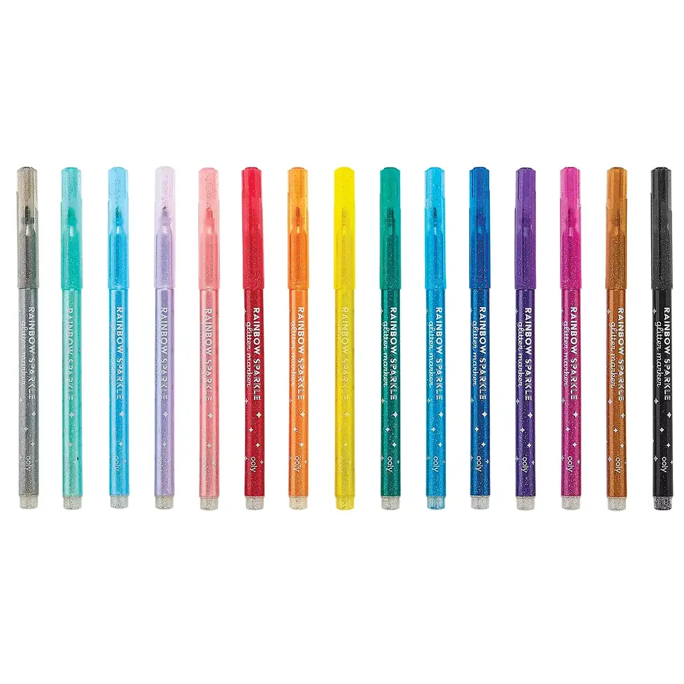 Thumbnail: Ooly Rainbow Sparkle: Glitter Markers (Set of 15)