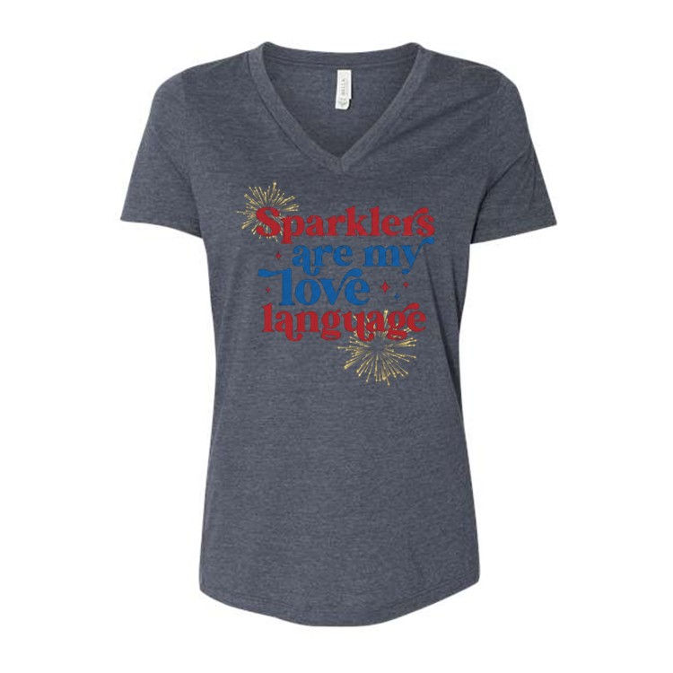 Thumbnail: USA Ladies V-Neck Tee