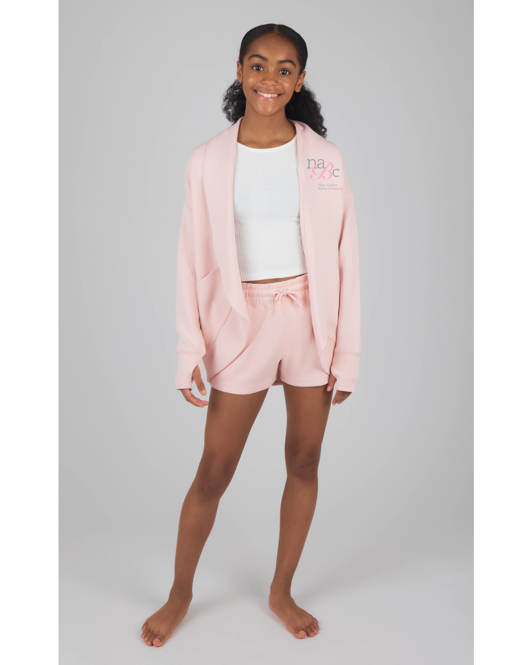 NABC Girls Scuba Cardigan, Tank Top, Short - 3 Pc Set
