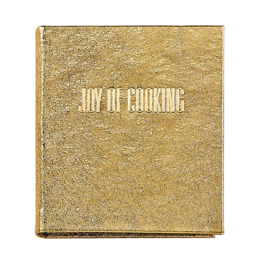 Graphic Image Joy Of Cooking - Gold Metallic Leather