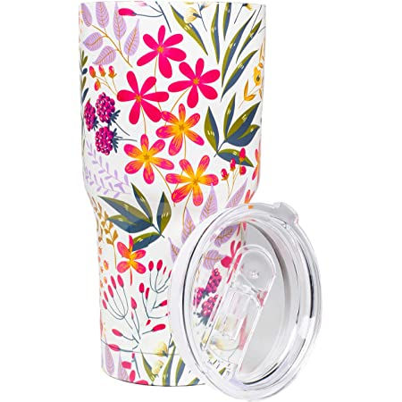 Stainless Steel Tumbler, Wildflowers