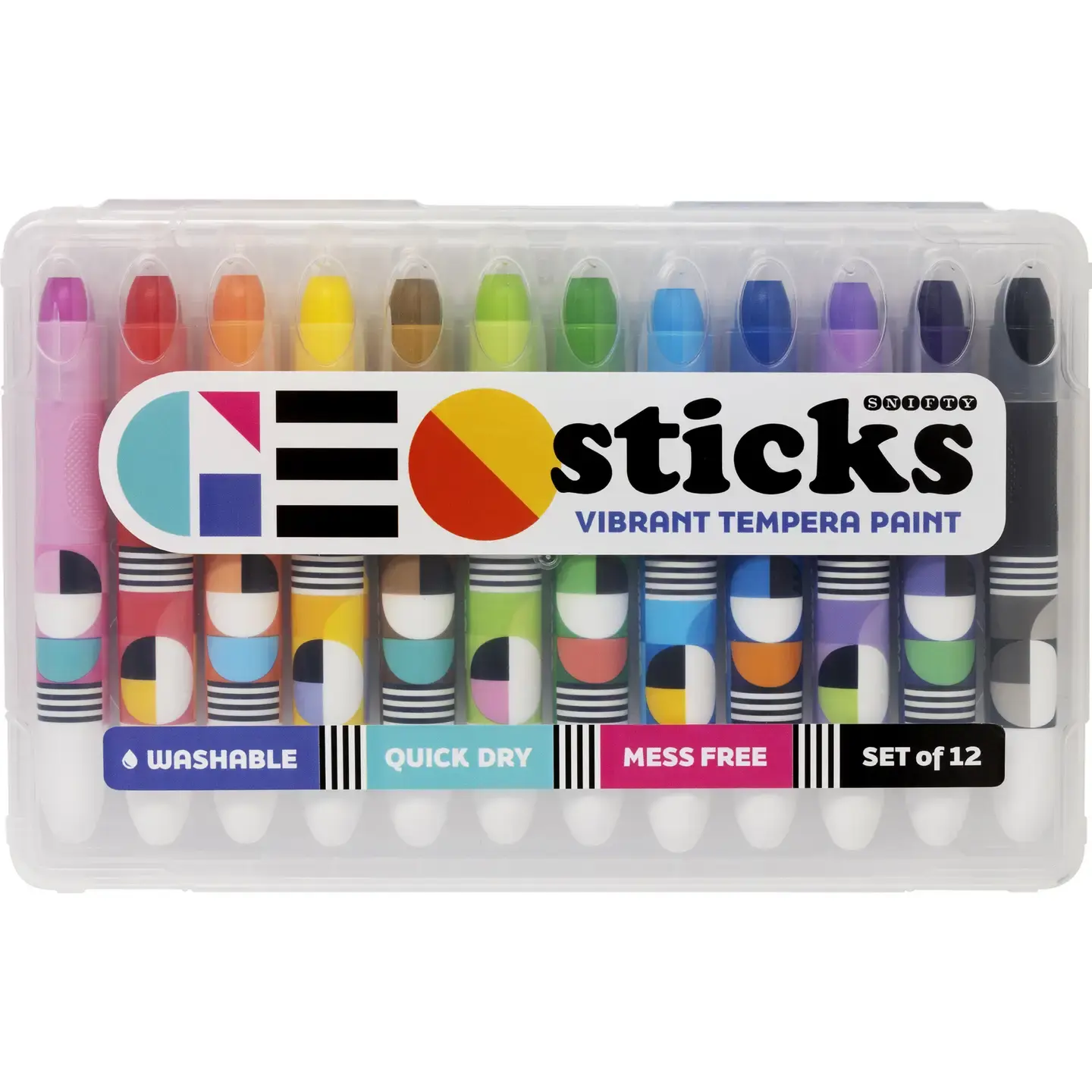 Snifty Geo Sticks Vibrant Tempera Paint Sticks - Brights