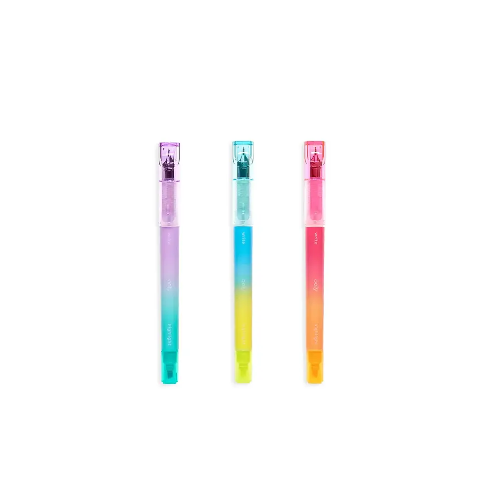 Thumbnail: Ooly Writer's Duo Double-Ended Fountain Pens + Highlighters