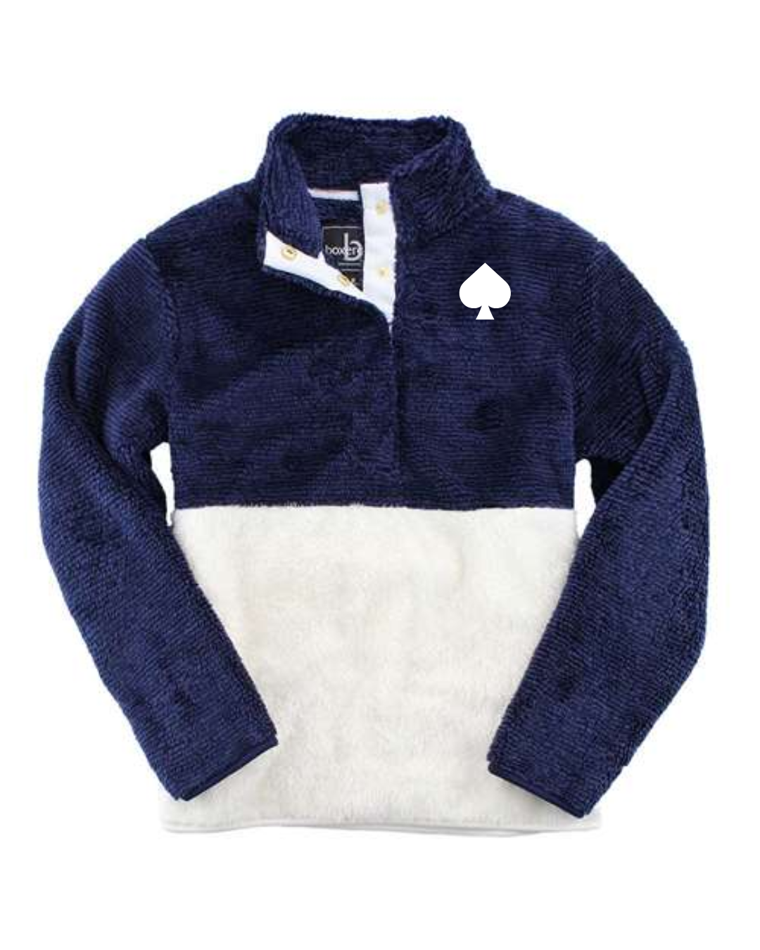 Lady Granville Unisex Fuzzy Half-Snap Fleece Pullover