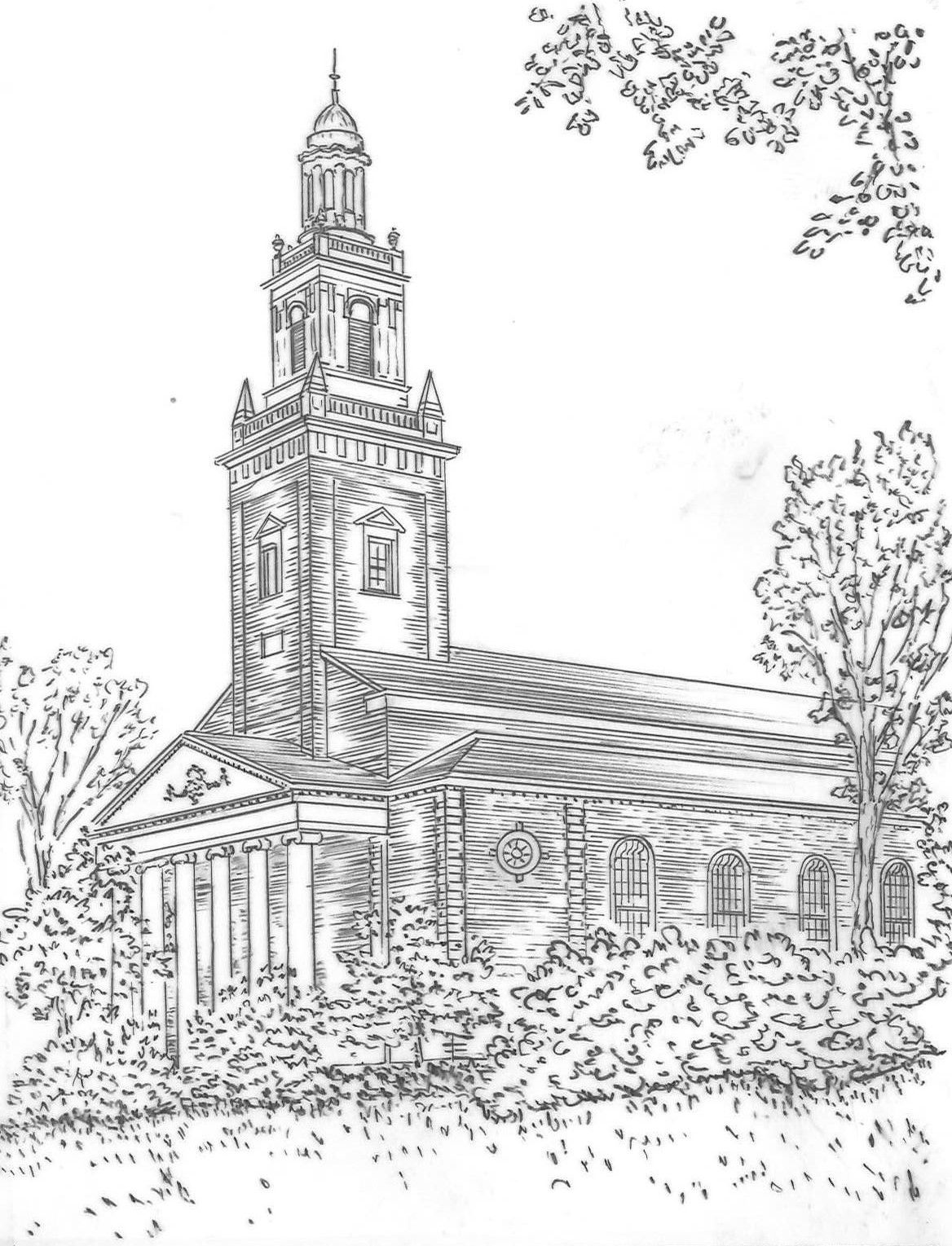 Assorted pack of 10 foldover notecards sketched by Jurgen Pape