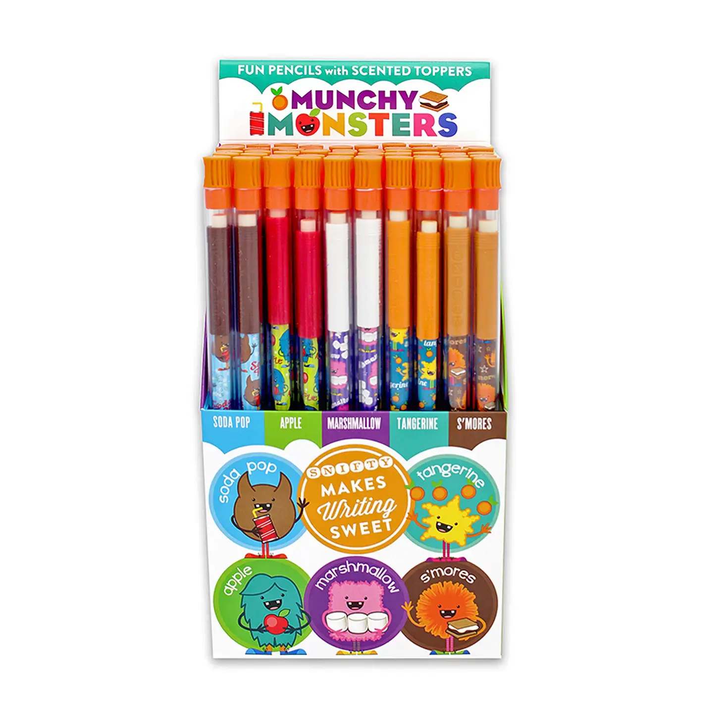 Snifty Munchy Monster Scented Pencil Toppers