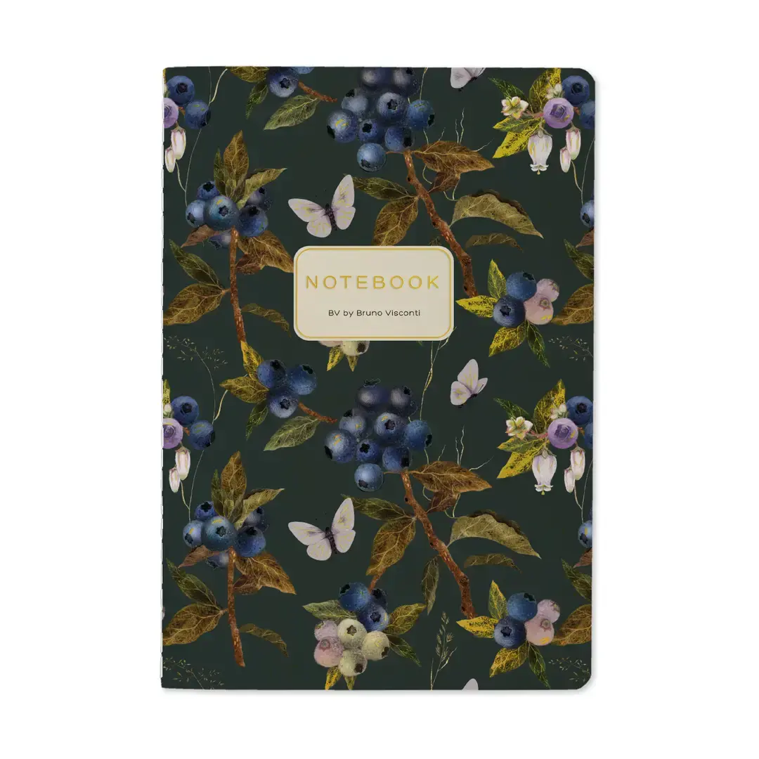 Bruno Visconti A5 Notebook - Wild Blueberry