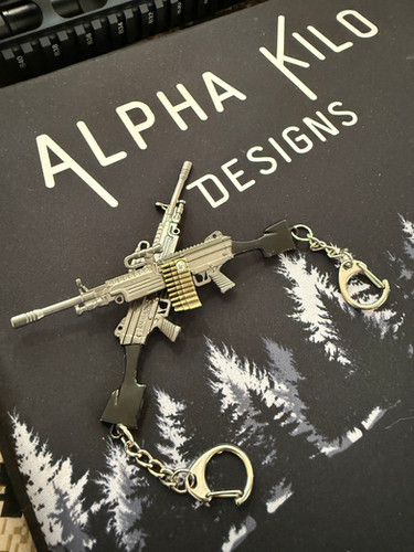 M249 SAW Light Machine Gun Keychain