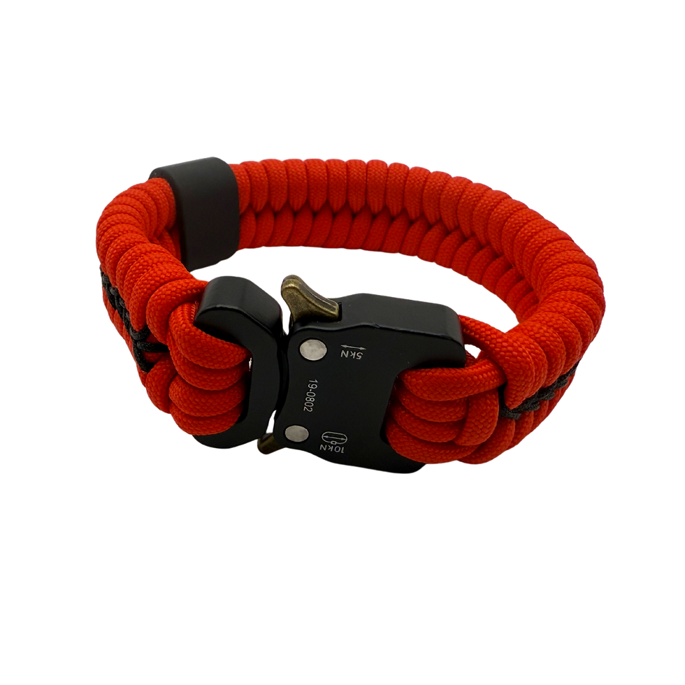 Thumbnail: Fire and Rescue Paracord Bracelet, Firefighter Bracelet, American Flag, American Flag Bracelet with Fire Axe, Fire Axe