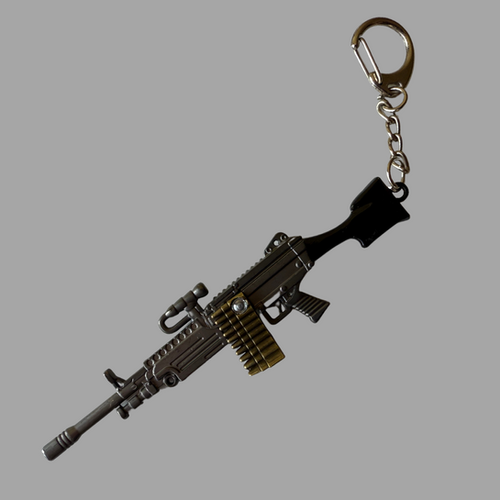 Machine Gun Keychain M249 Pubg Keychain PUBG Real 3D Metal Body